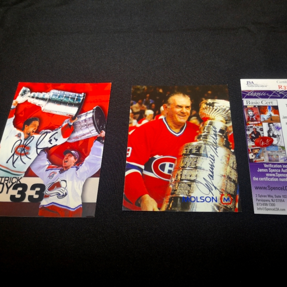 Montreal Canadiens autographed cards